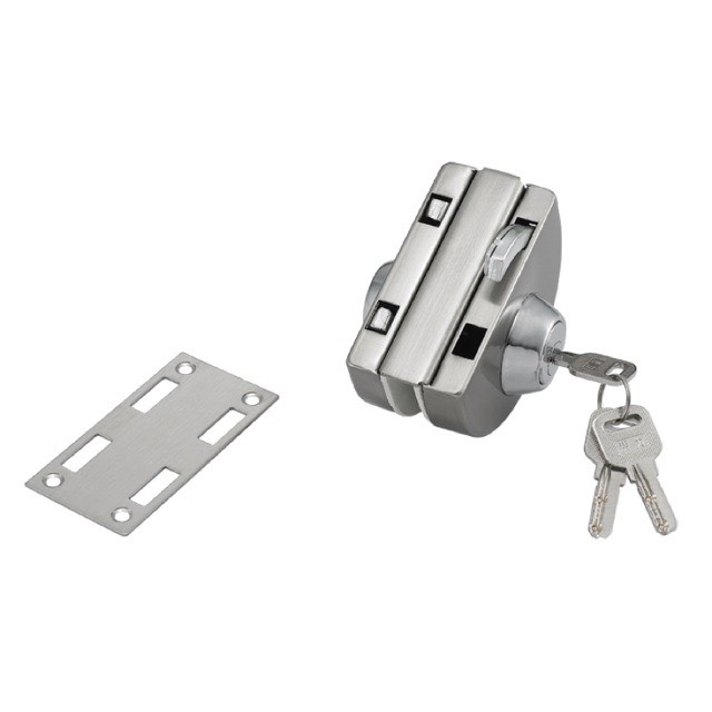 Khóa cửa kính mở lùa, khóa cửa lùa, khóa bán nguyệt cửa kính 10- 12 ly, lắp đặt không phải khoan cắt kính, khóa cửa kính vpp, khóa cửa an toàn, khóa cửa kính cường lực. takyhome 3205