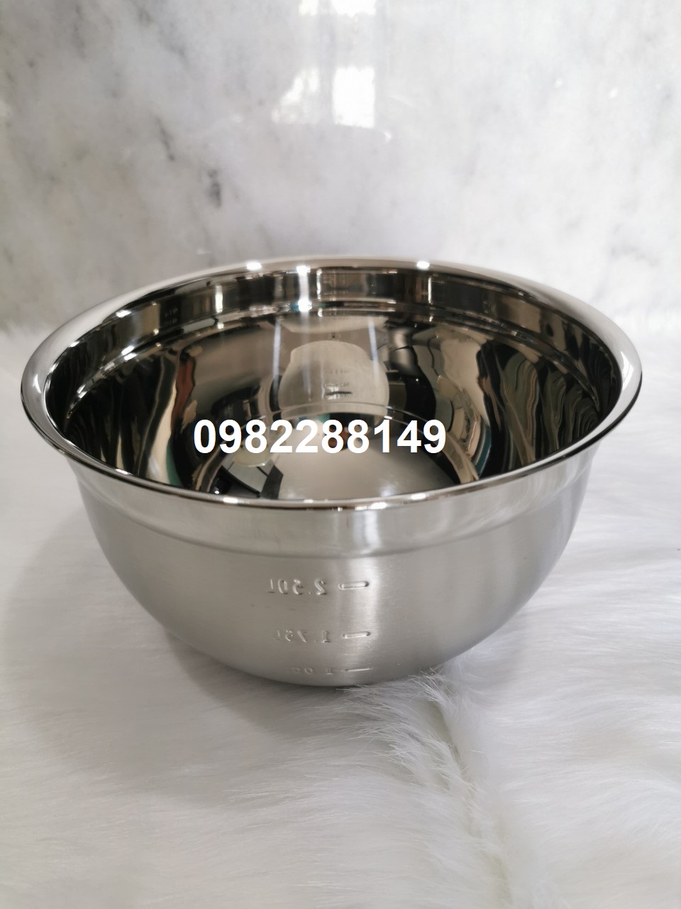 THỐ ĐÁNH TRỨNG,TRỘN BỘT INOX 304 (CÓ VẠCH CHIA,NHIỀU KÍCH THƯỚC)