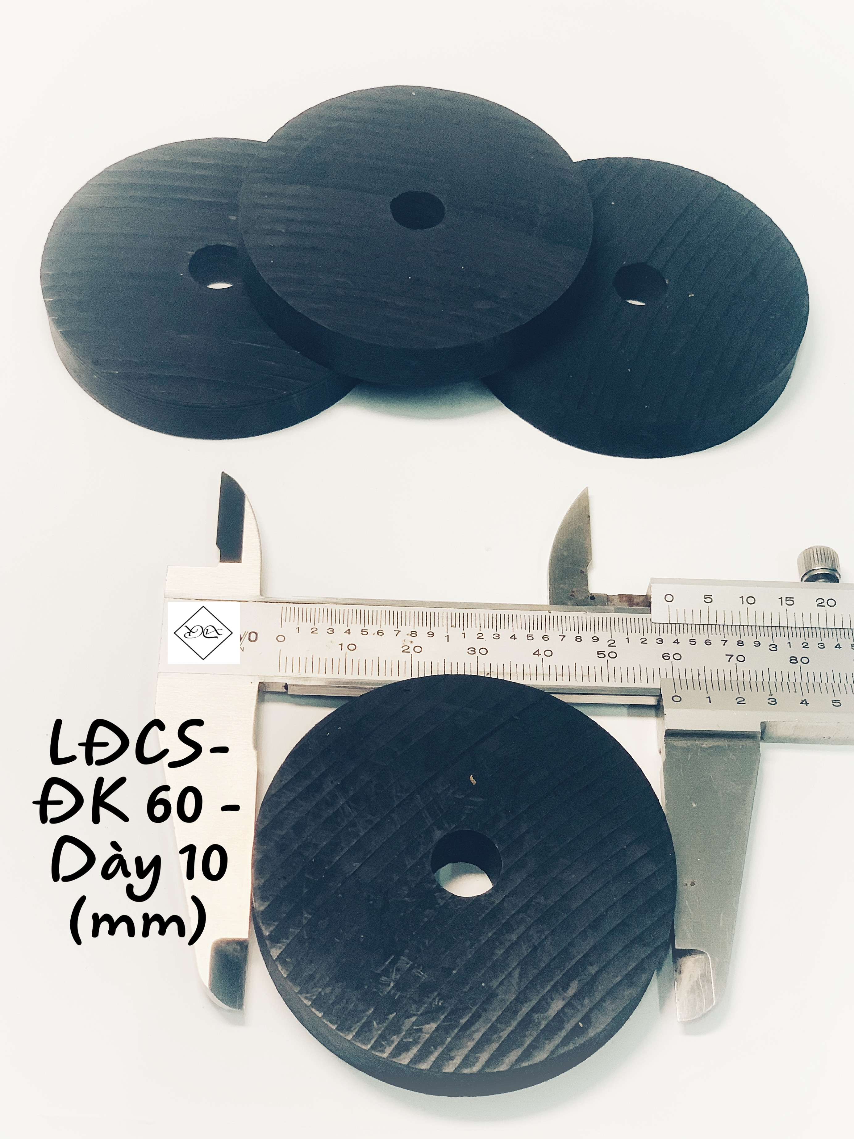 10 long đền cao su phi 60 dày 10 (6cmx1cm)