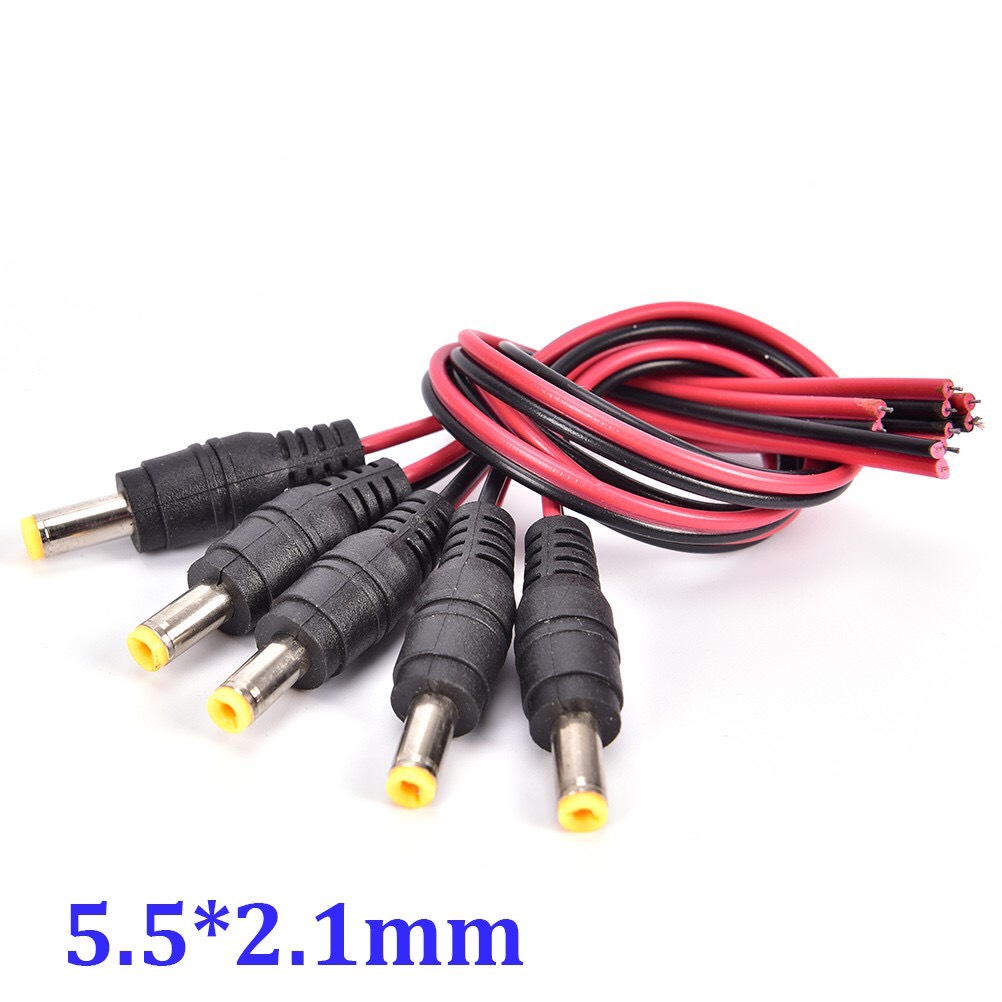 Dây nguồn DC Lõi Đồng - Dây Nguồn Camera DC Đỏ Đen