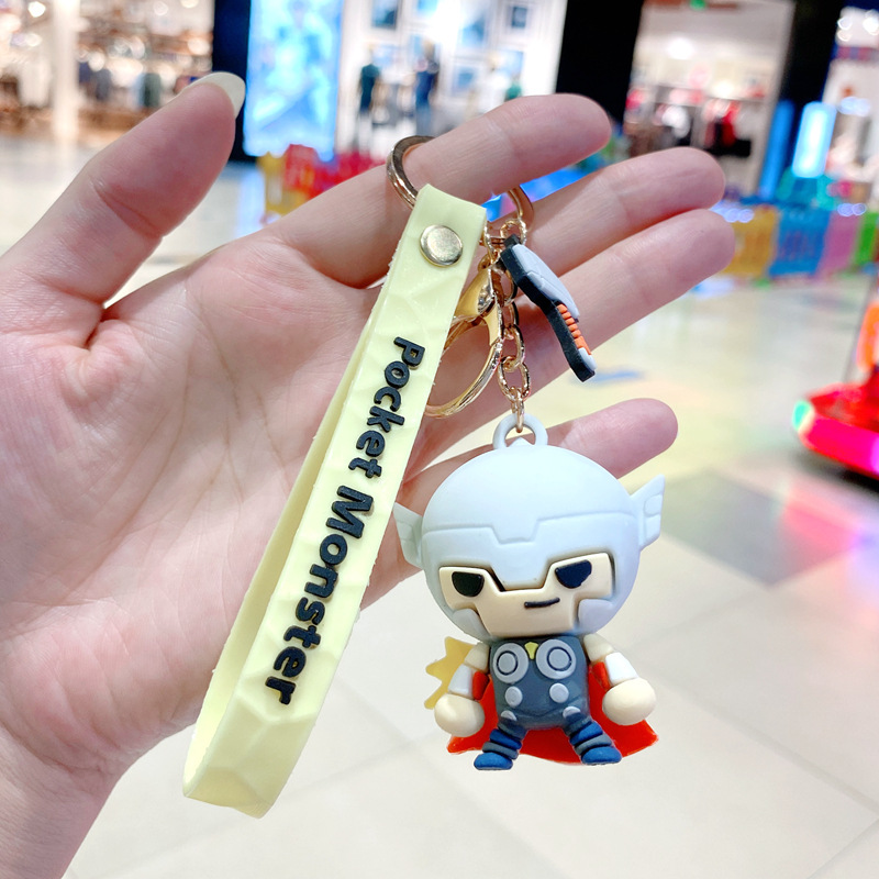 Móc khóa xe máy. ô tô balo mẫu biệt đội Avengers siêu anh hùng Marvel