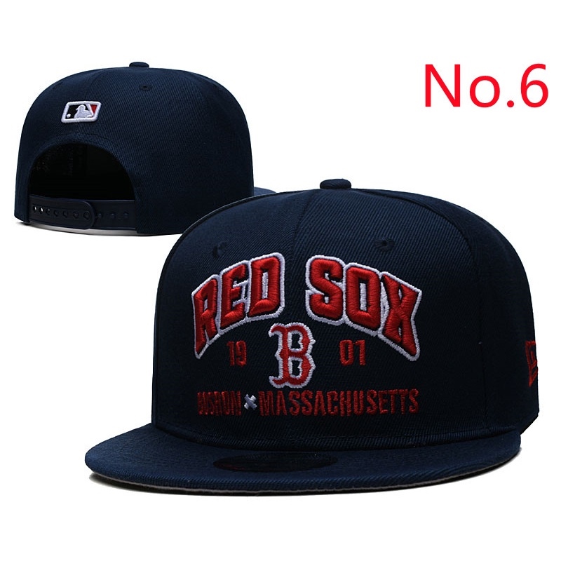 Ready Stock 20 Style MLB Boston Red Sox Adjustable Hat Baseball Cap Flat Cap Multi Color