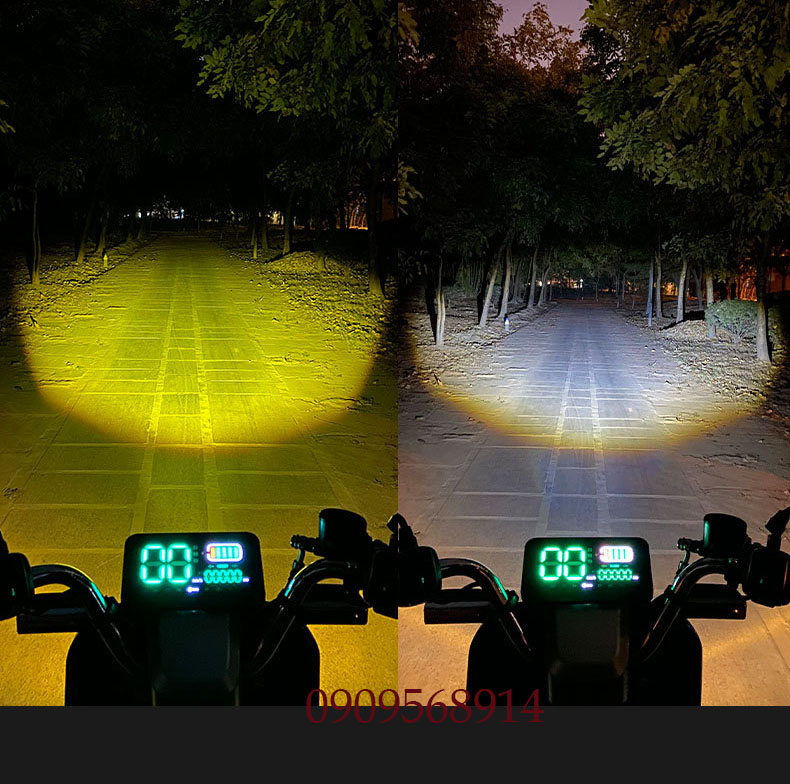 [HCM]Đèn pha led M6 dùng GD110 EN125 EN150 SCR110 xe máy điện PEGA