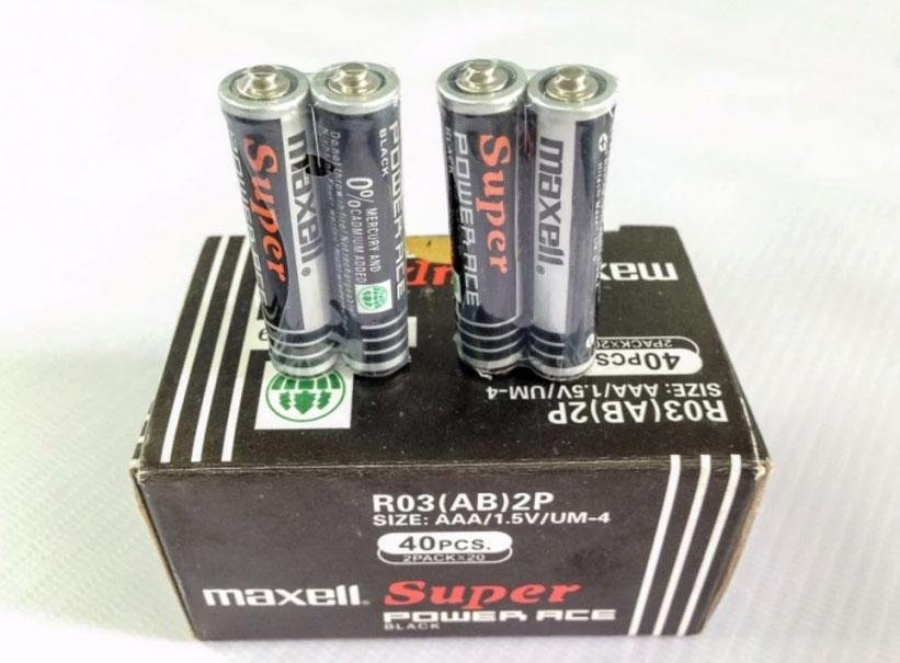 Set 20 Viên Pin Tiểu Aaa Maxell Super 1.5V (Đen)