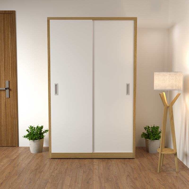 Tủ quần áo cánh lùa 1m2, tủ quần áo gỗ công nghiệp đẹp sang trọng