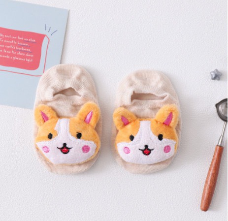 Vớ tất hình thú 3D chống trượt cho bé (size S, M) - 1 đôi