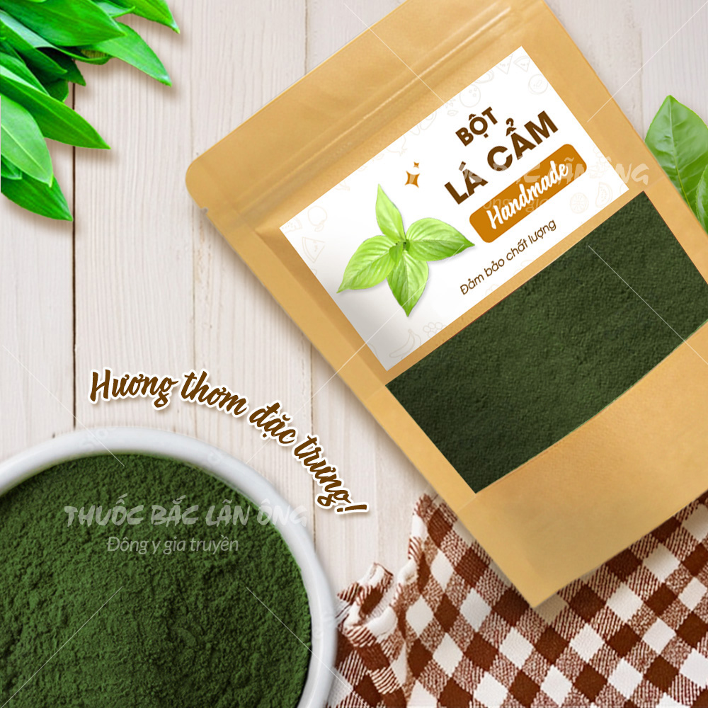 Bột lá cẩm tím nguyên chất 100g (Bột tạo màu thực phẩm, nấu xôi, chè, làm bánh)