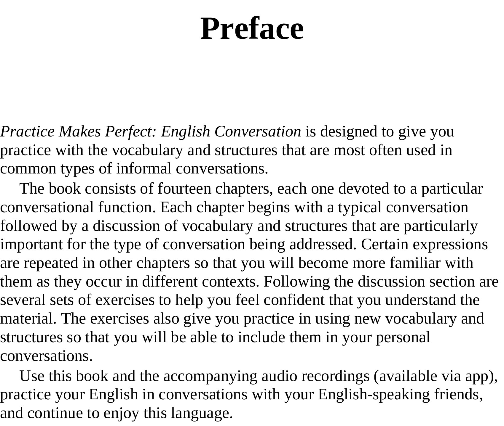 Practice Makes Perfect English Conversation (Sách đen trắng)