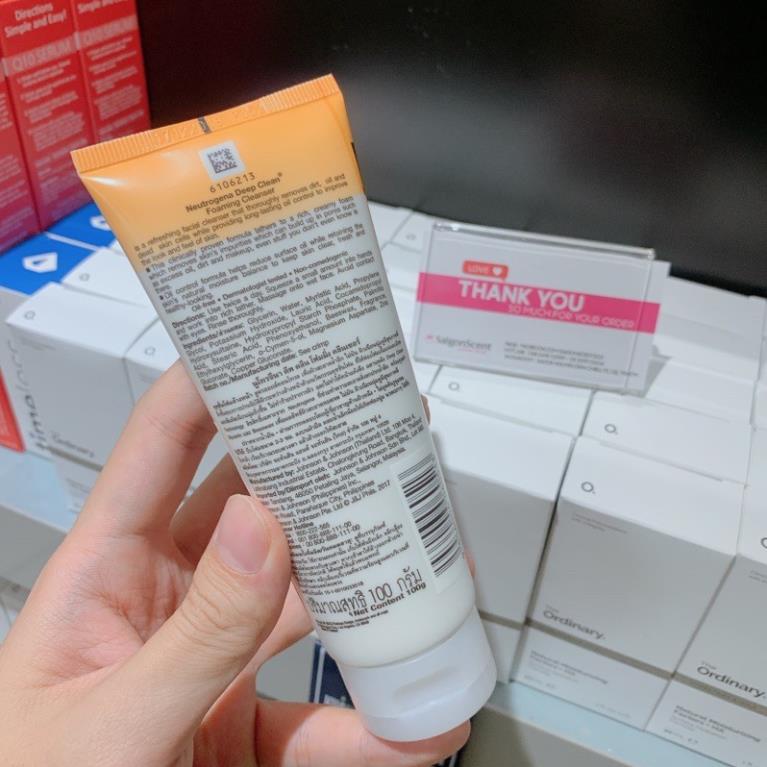 [THÁI LAN] Sữa rửa mặt Neutrogena Deep Clean Foaming Cleanser ( 100g )