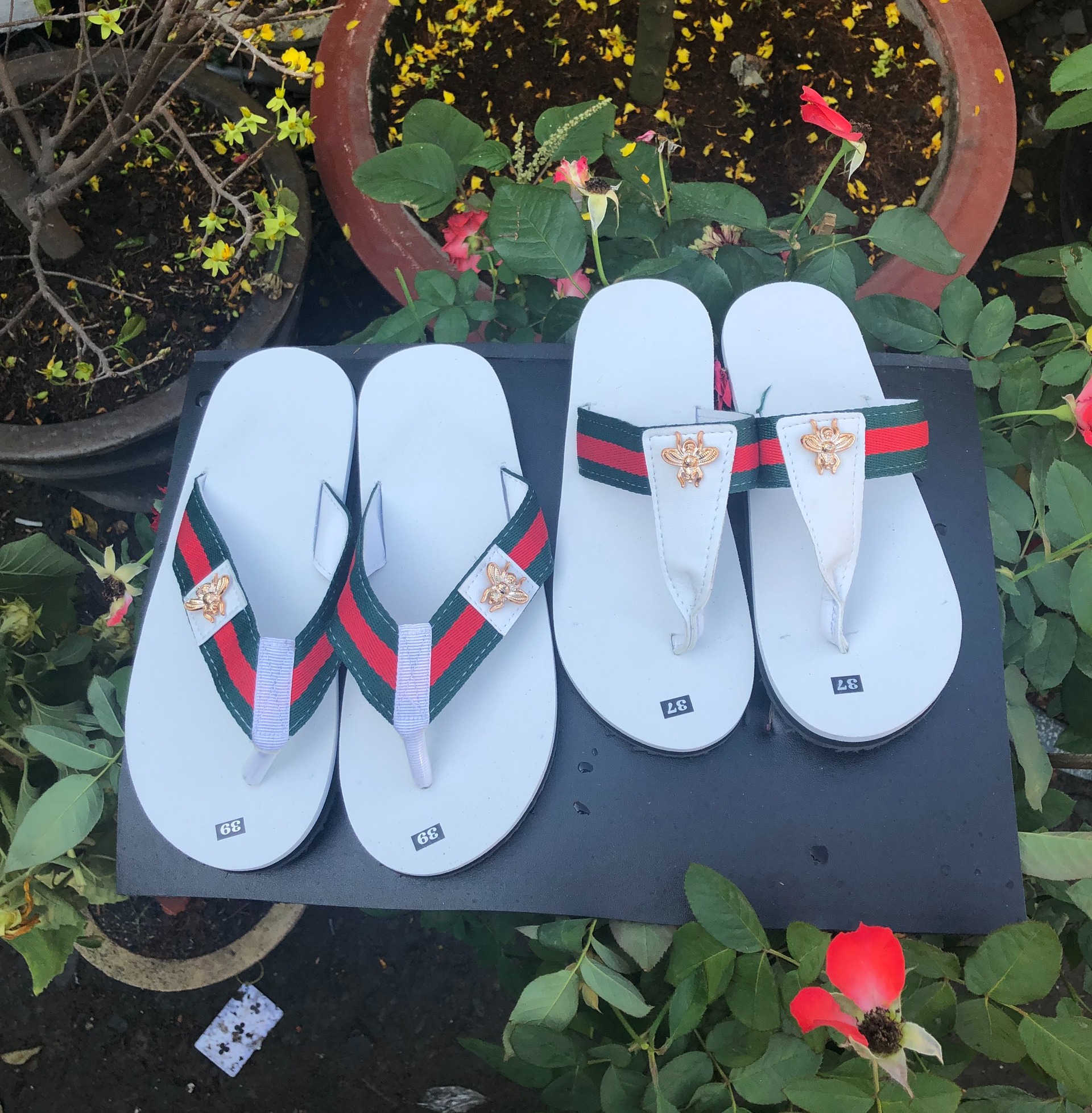 Dép cặp F 16 XL + A 209 trắng khác size ib chọn thêm