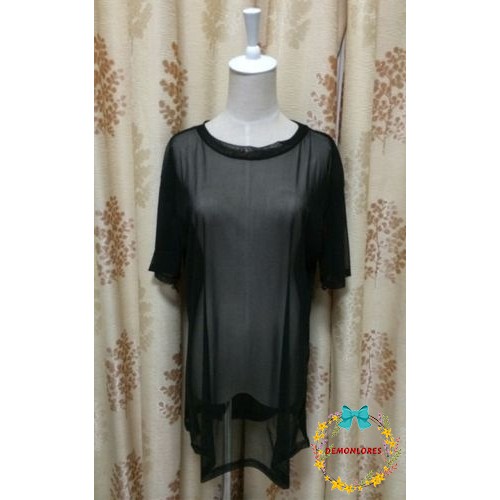 Áo lưới nữ form rộng thời trang phong cách
