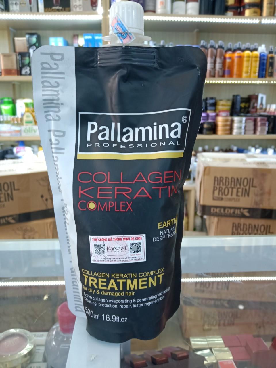 Hấp phục hồi Collagen Pallamina keratin complex 500ml