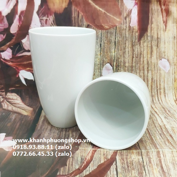 ly dưỡng sinh sứ Minh Long 480ml - ly sứ dưỡng sinh có nắp