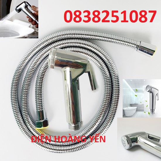 [HCM][ĐẢM BẢO NƯỚC MẠNH] Bộ Vòi Xịt Vệ Sinh Xịt Bồn Cầu và Dây và Cài