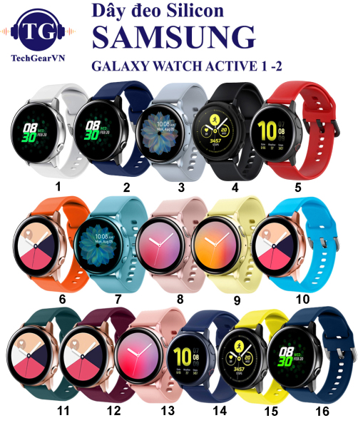 Dây silicon Samsung Galaxy Watch Active 1 & 2
