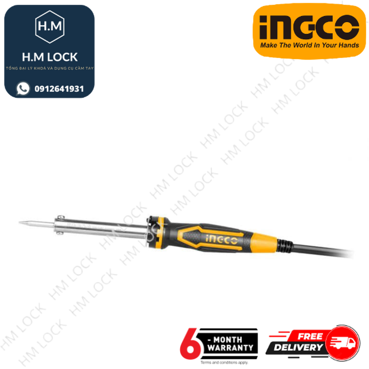 MỎ HÀN CHÌ 60W INGCO - HÀNG CHÍNH HÃNG - SI0268 - HM LOCK