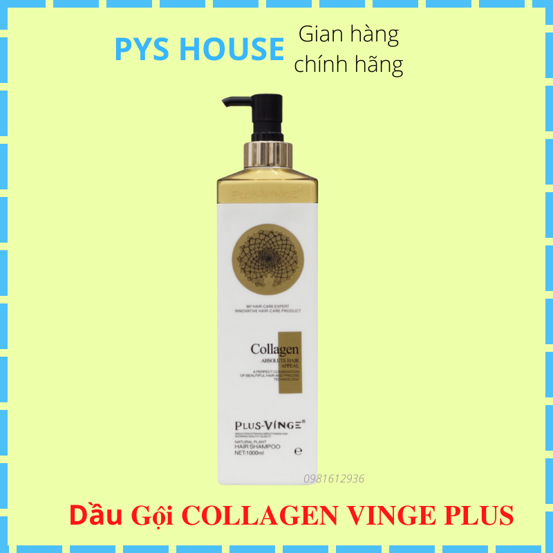 DẦU GỘI XẢ PHỤC HỒI KÍCH MỌC TÓC VINGE COLLAGEN HÀNG AUTH 1000MLx2