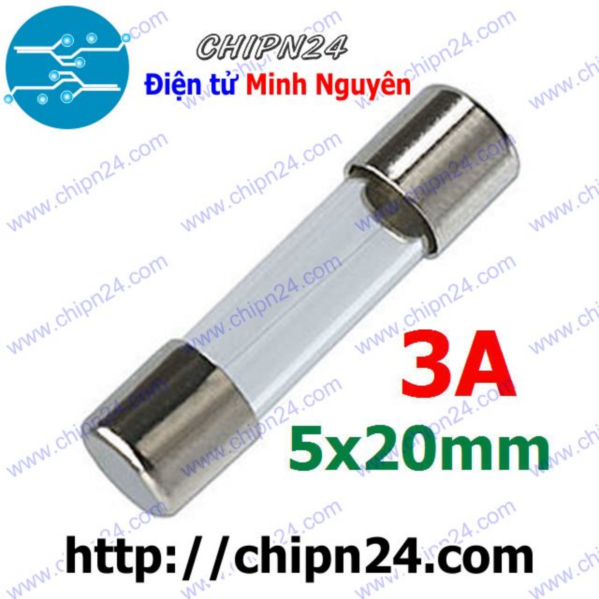 Cầu chì ống 5x20mm 3a 250v