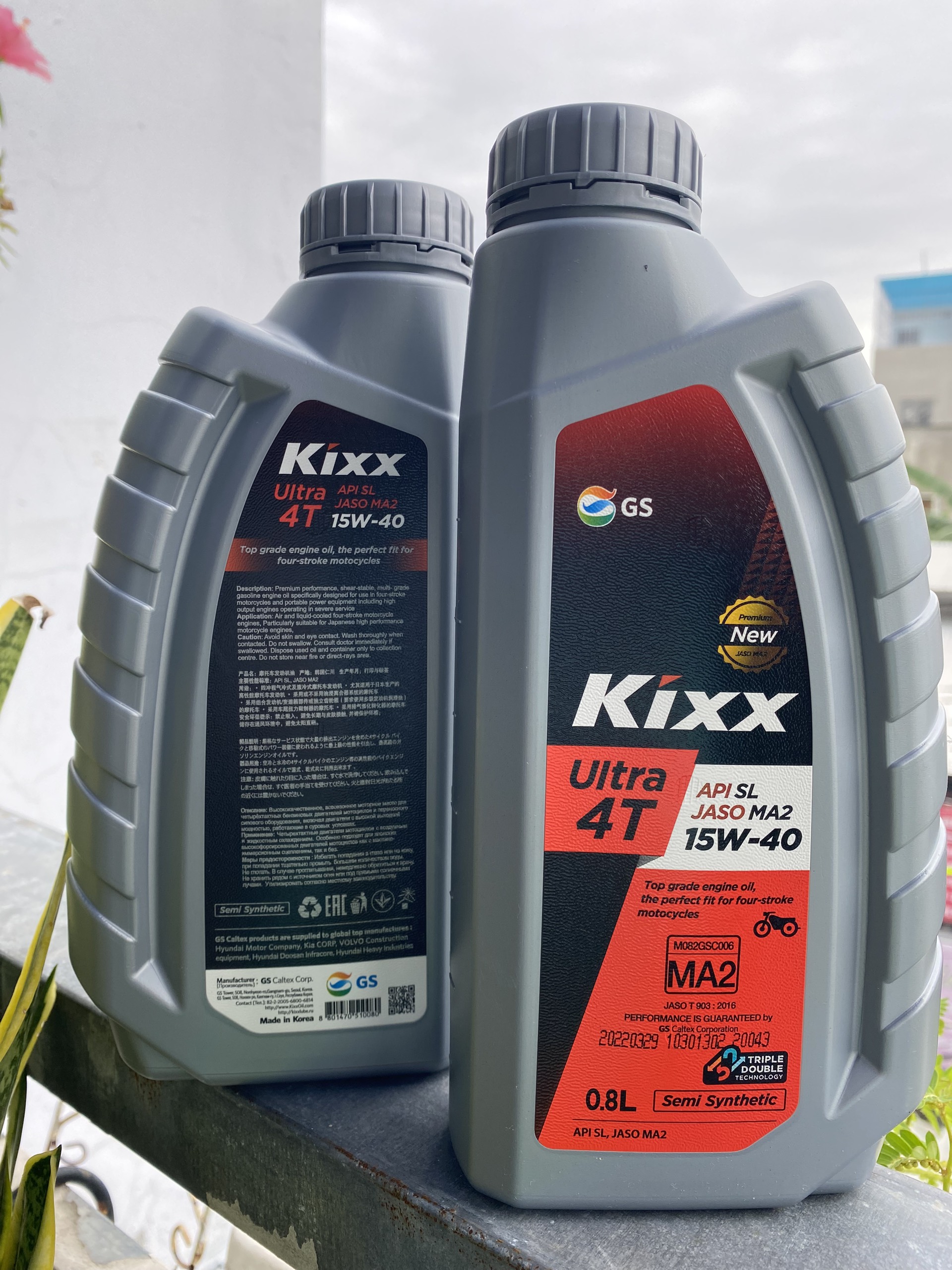 nhớt xe số Kixx 15w40 0.8L