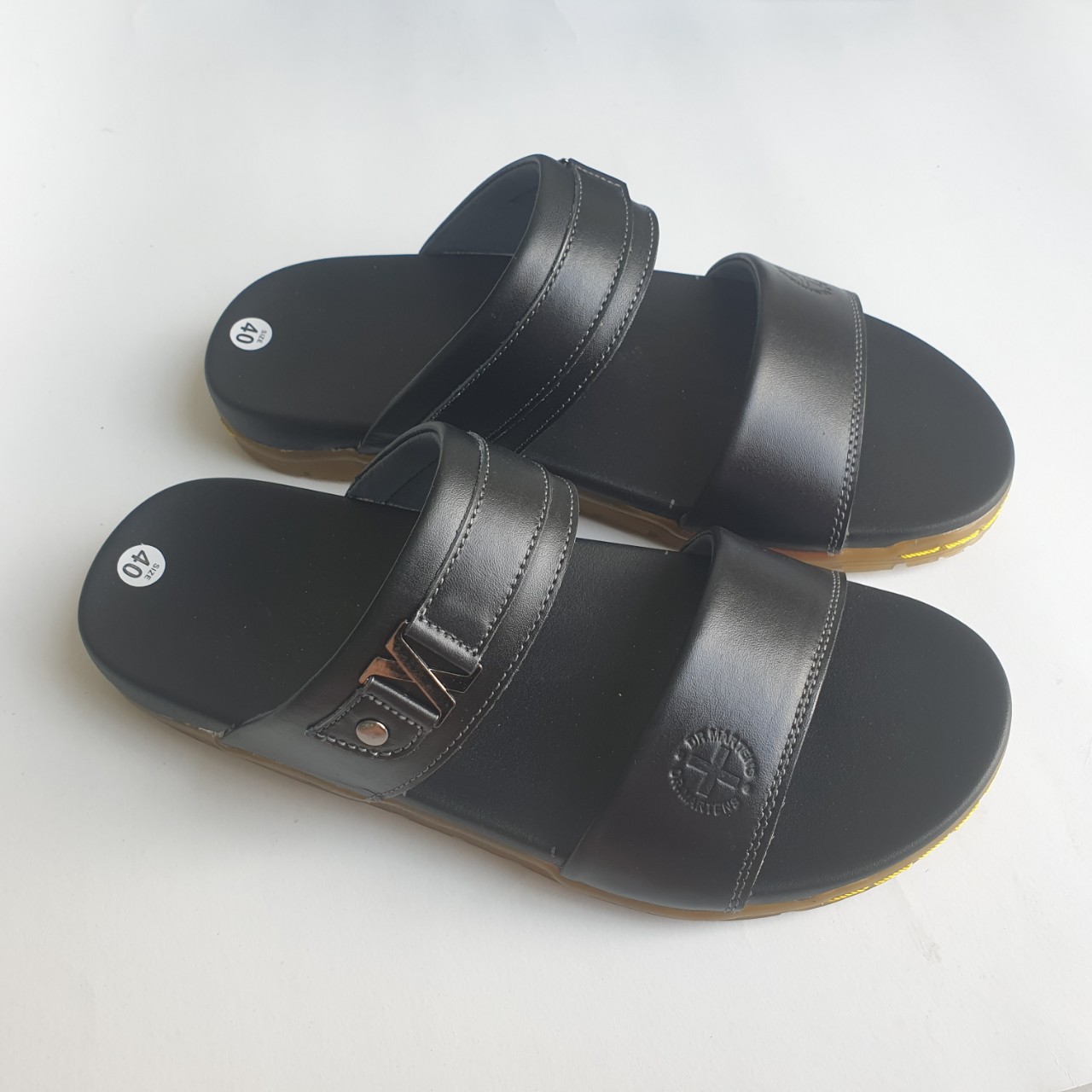 DÉP DA NAM 2 QUAI NGANG  LÀM TỪ DA BÒ 100% -TH1