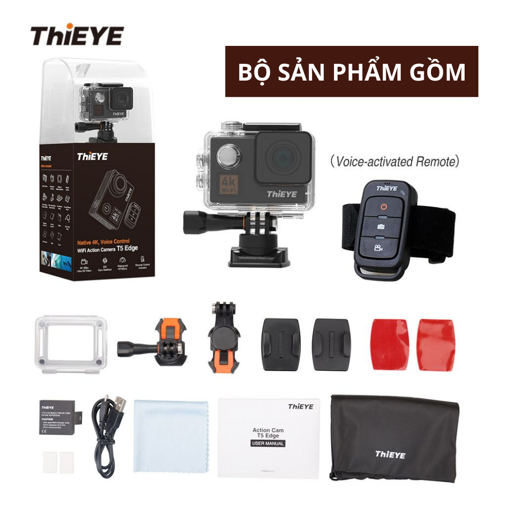 Camera Hành Động ThiEYE T5 Edge - Hàng Chính Hãng