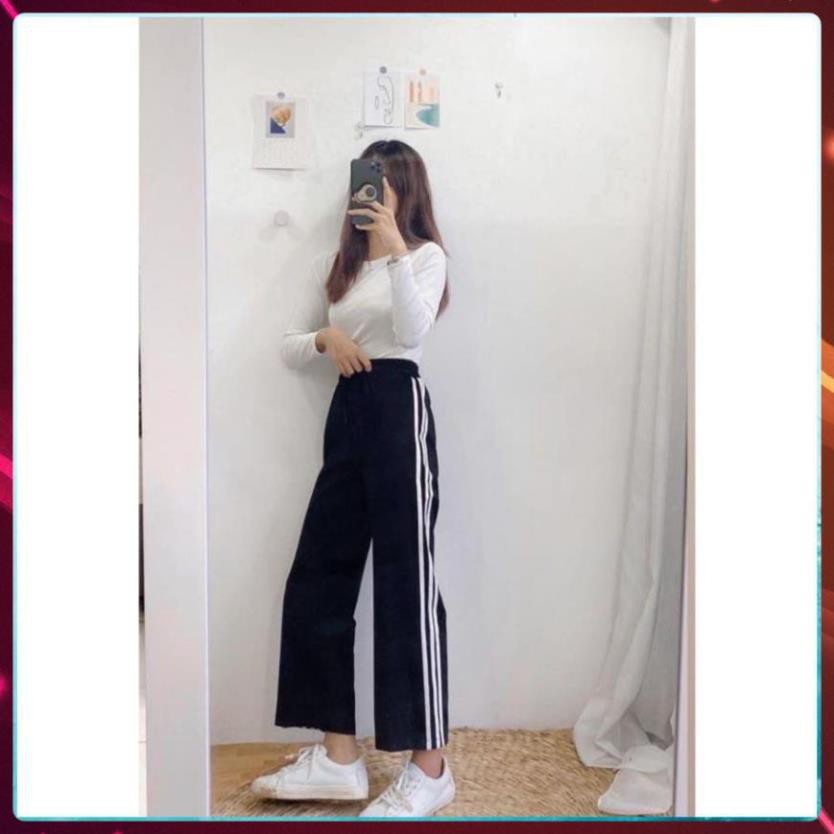 Quần ỐNG RỘNG 3 SỌC  unisex
