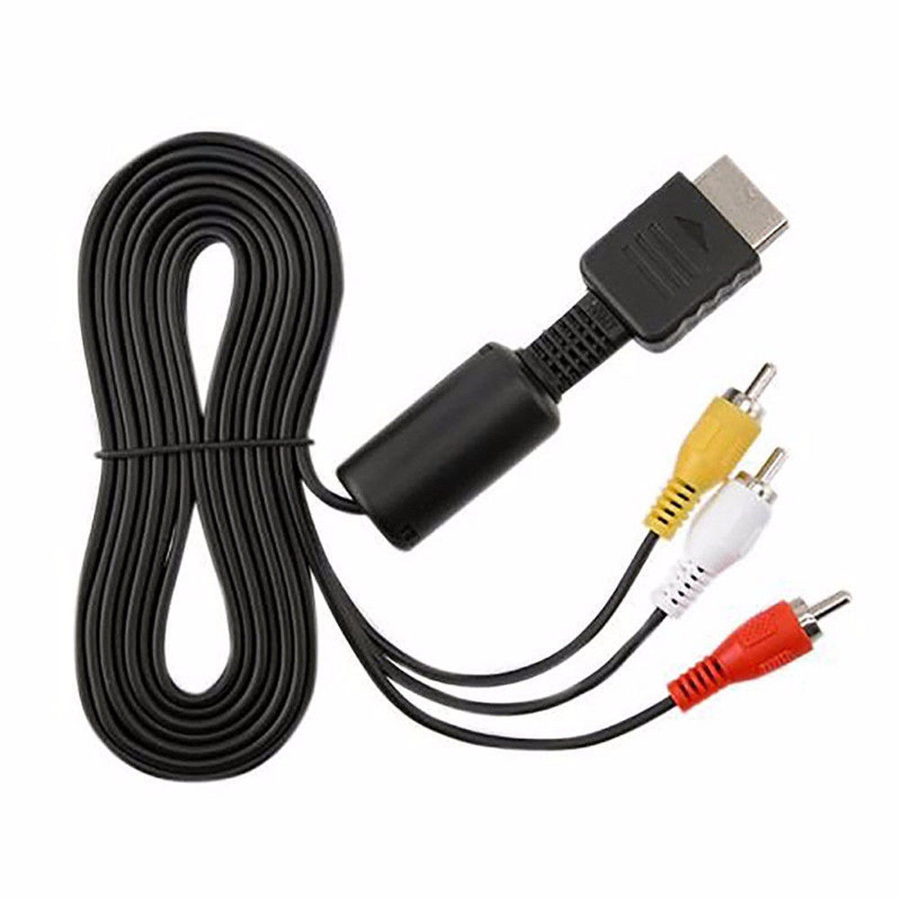 1PC 1.8m 3 Cáp video/âm thanh RCA Màu đen Bộ chuyển đổi đa đầu ra TV AVwire