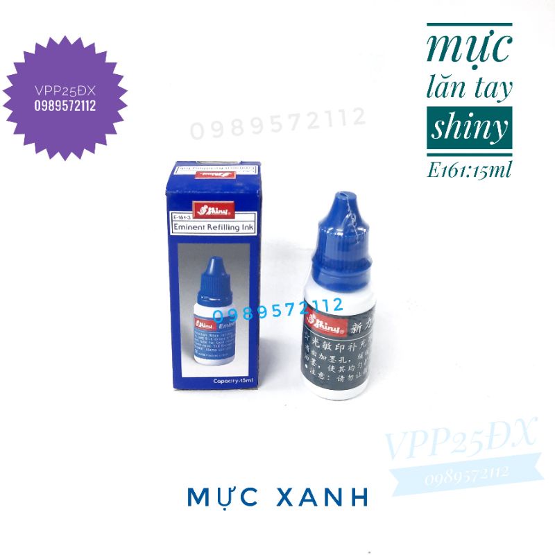 Mực lăn tay shiny E-161 15ml.
