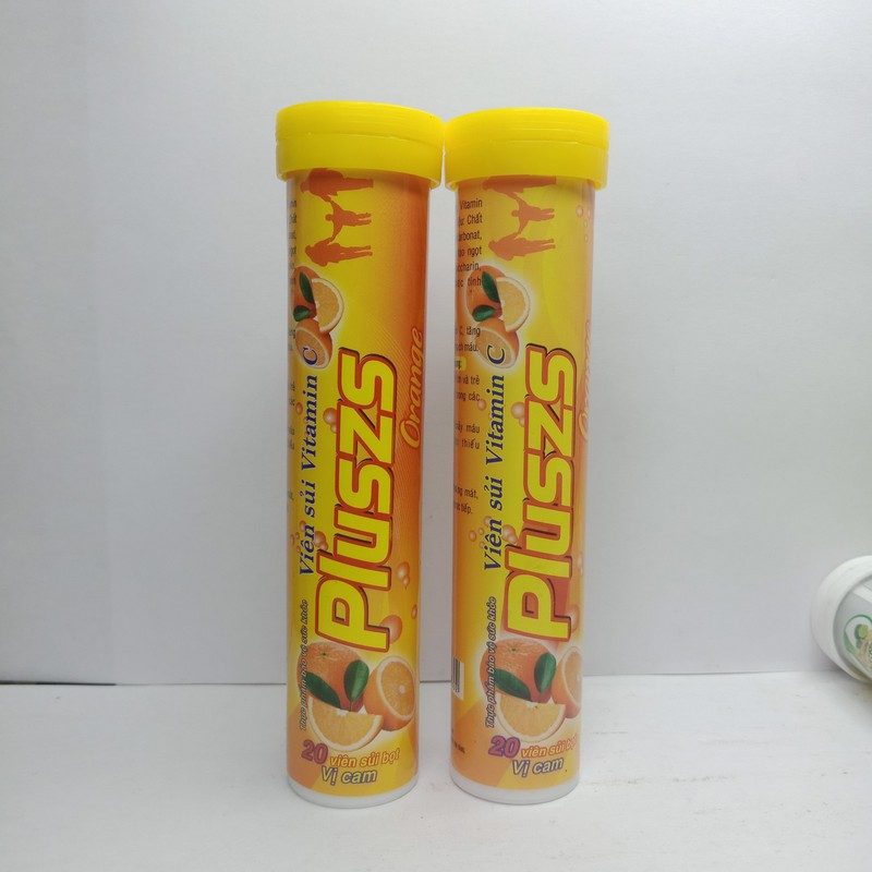 Tuýp sủi Vitamin C vị Cam - tuýp 20 viên