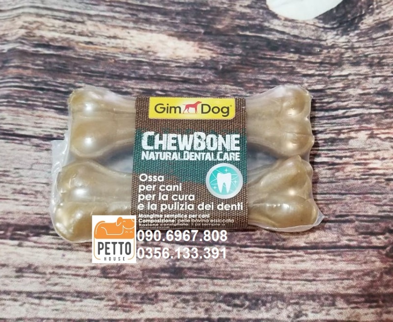 Xương gặm da bò nguyên chất cho chó Gimdog chewbone