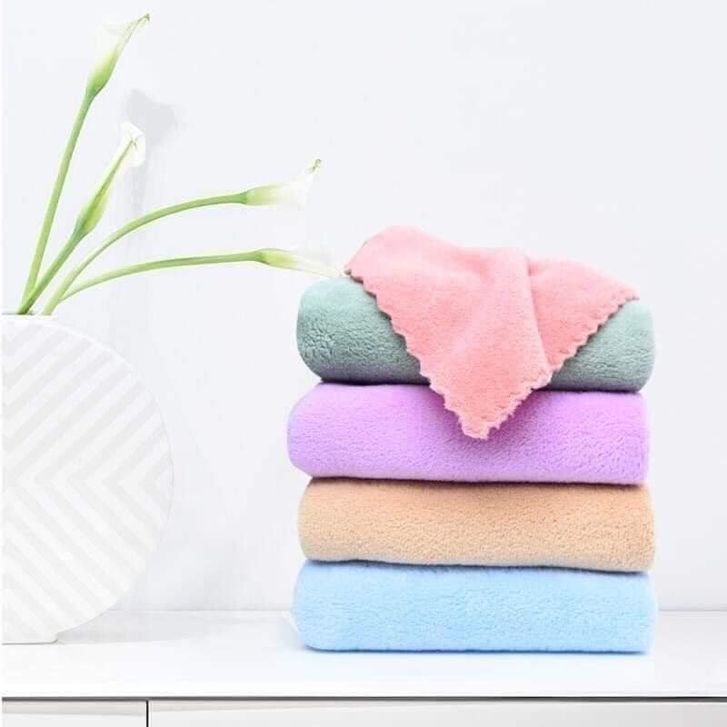 Combo 10 Khăn Mặt Xuất Hàn Quốc 100% Cotton 35*50cm (khan mat han quoc)