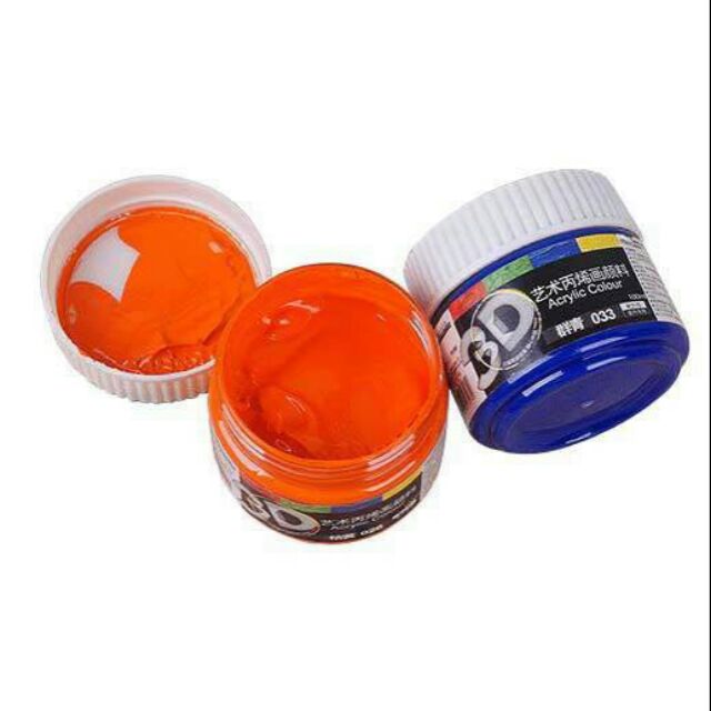 Màu acrylic 3d màu vẽ vải vẽ tường loại 100ml