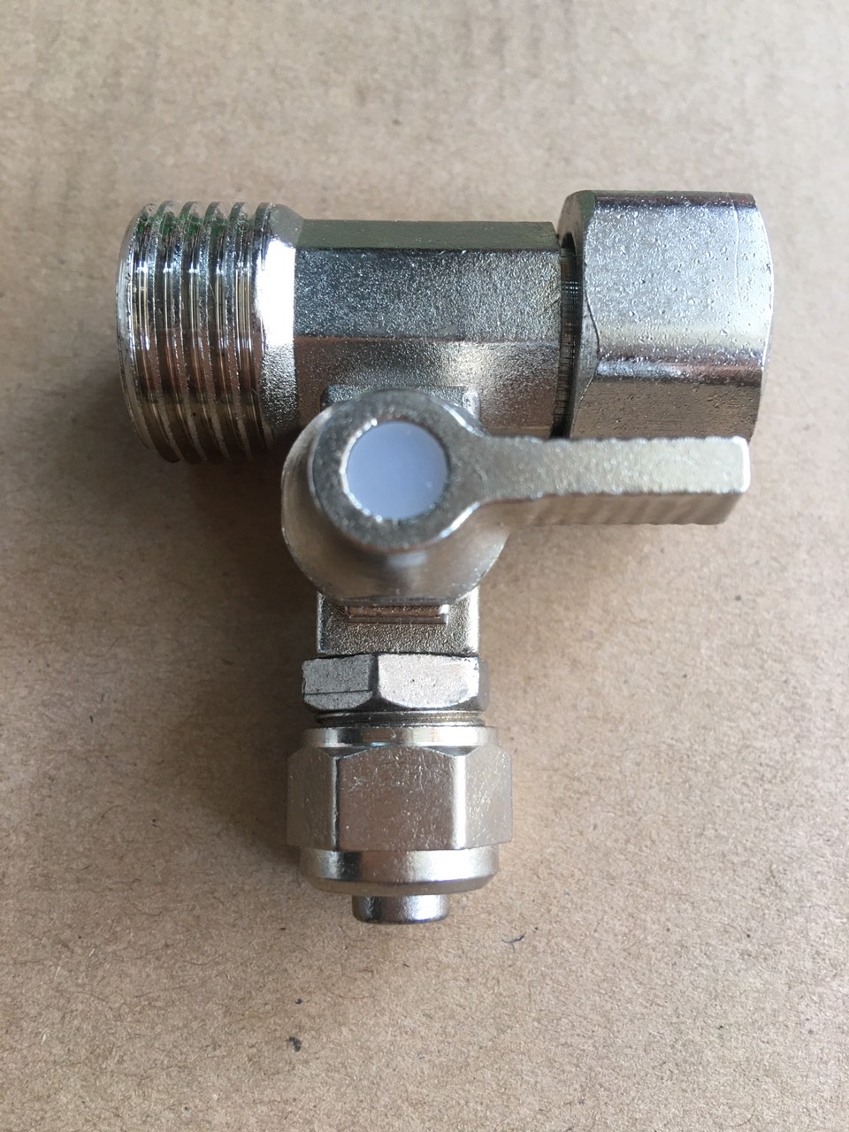(HCM) Khóa Cấp Nước Đúc Liền Ren 21 Dây 10mm (Van Khóa Máy Lọc Nước)