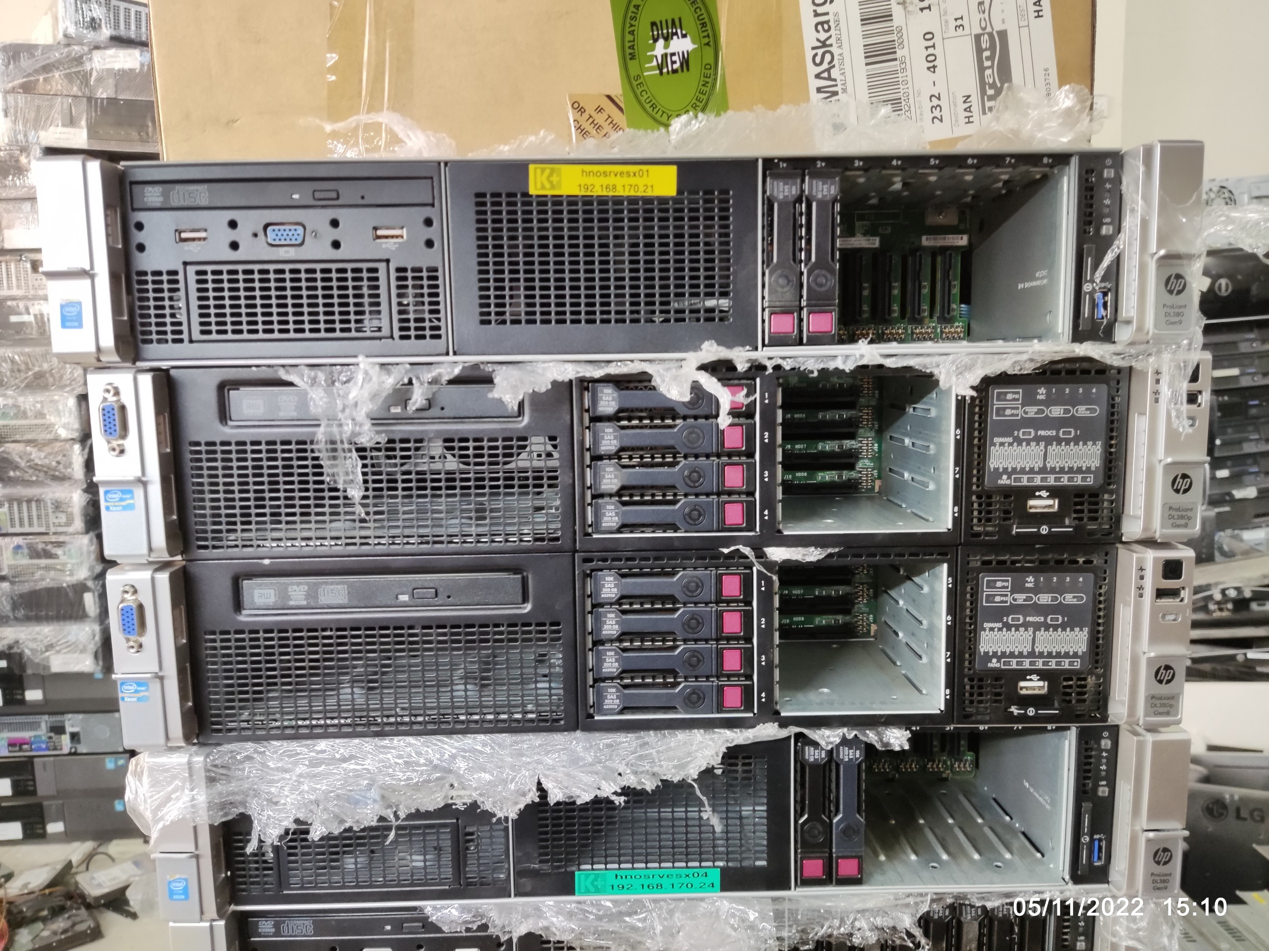 Máy chủ HP Proliant DL380 G8 DUal socket 2011-1 (CPU E5 v1 v2)