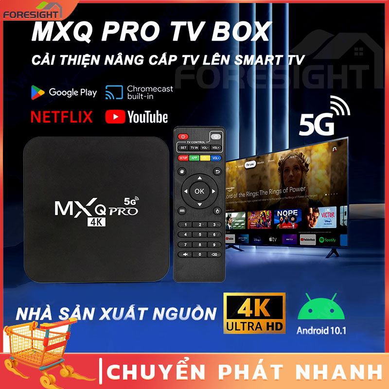 【khu vực thành phố hồ chí minh  giao hàng】Tv Box Android MXQ Pro 4k 5g, 1GB + 8GB Máy Phát Đa Phương Tiện 4 Nhân 4K HD 3D