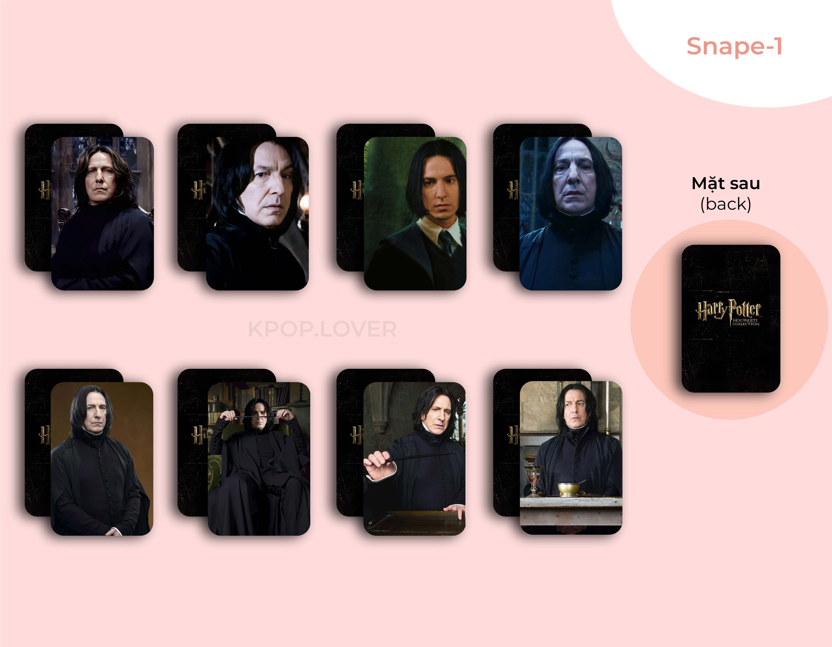 SET 8 CARD BO GÓC HARRY POTTER