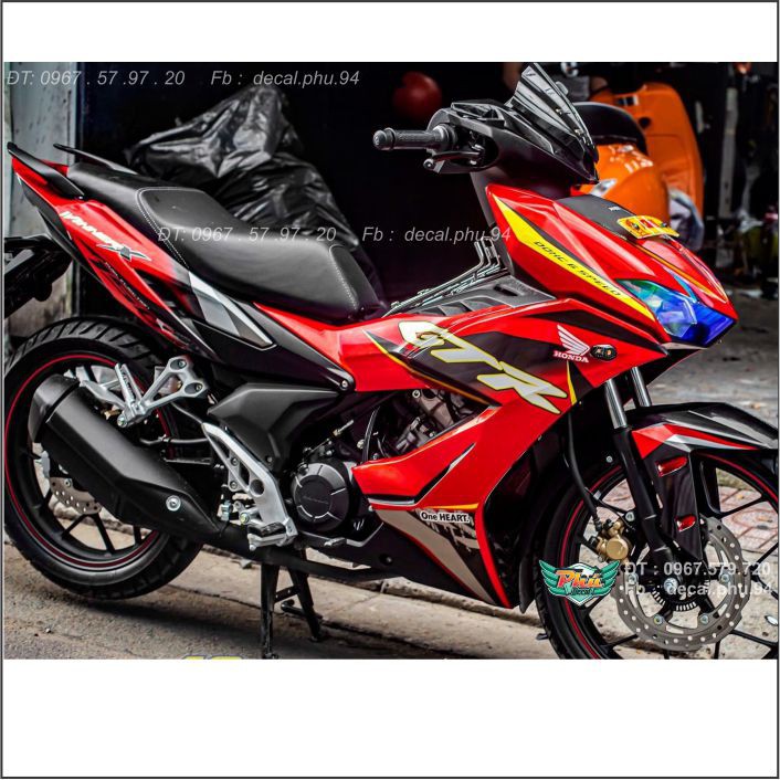 Tem rời Winner X GTR Đỏ đen (B)