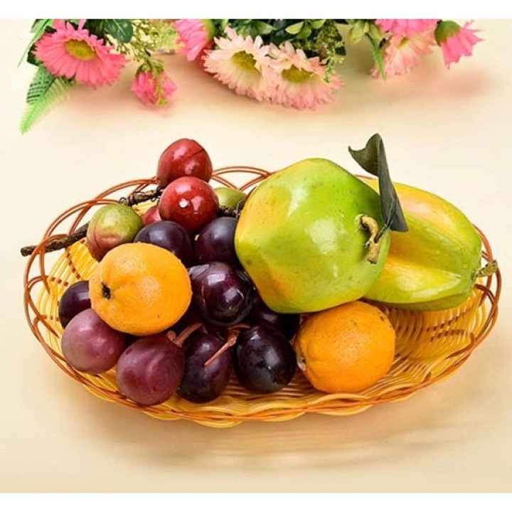 Rổ nhựa mây đựng đồ đa năng oval  cao cấp