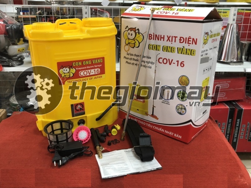 [HCM] Bình Xịt Điện Con Ong Vàng COV 16D