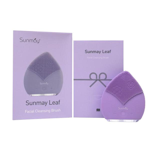Máy rửa mặt Sunmay - Bản Luxury Leaf Tím ( Check code = Auth, Bảo hành 1 năm) cao cấp