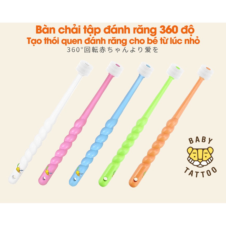 [HCM]Bàn Chải Đánh Răng 360 Độ Cho Bé Từ 3 Tuổi