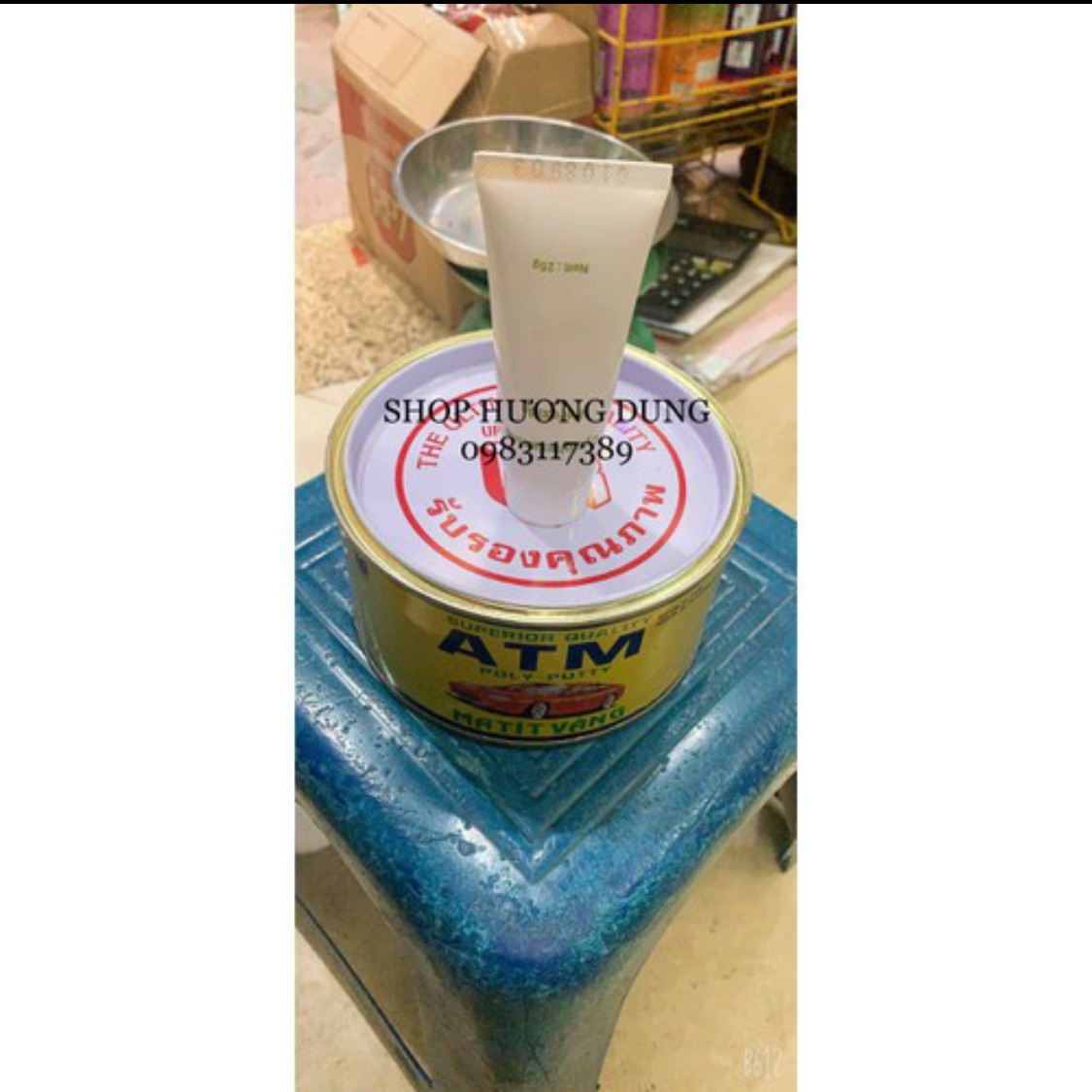 Bả matit vàng ATM ,Bột chét vàng ATM 1kg