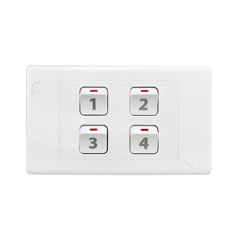 Hạt công tắc 1 chiều 2 cực 10A đánh số HME18