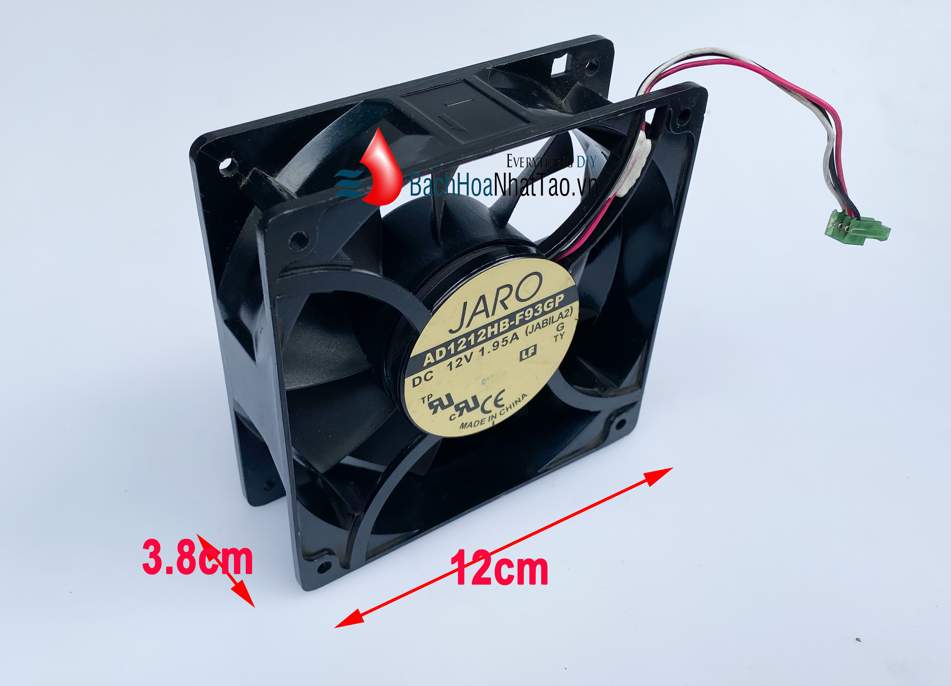 Quạt DC 12v-1.93a 12cm x 12cm