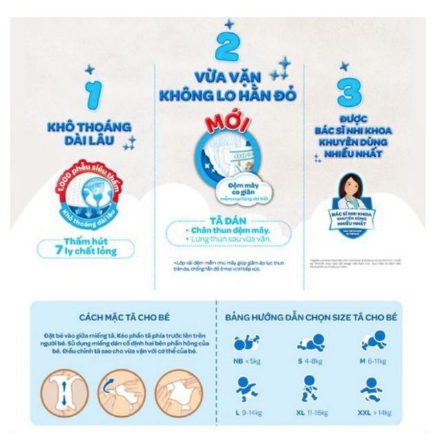 Tã dán Huggies sz XL 62 miếng. Mẫu mới nhất.
