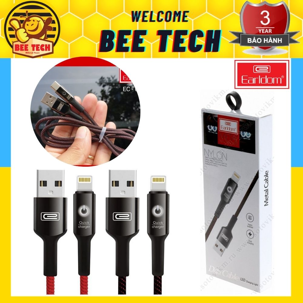 Cáp sạc tự ngắt Earldom EC 063 cho iPhone - Beetech