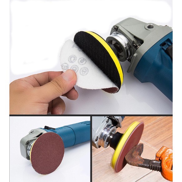 Combo 10 giấy nhám tròn tự dính 100mm
