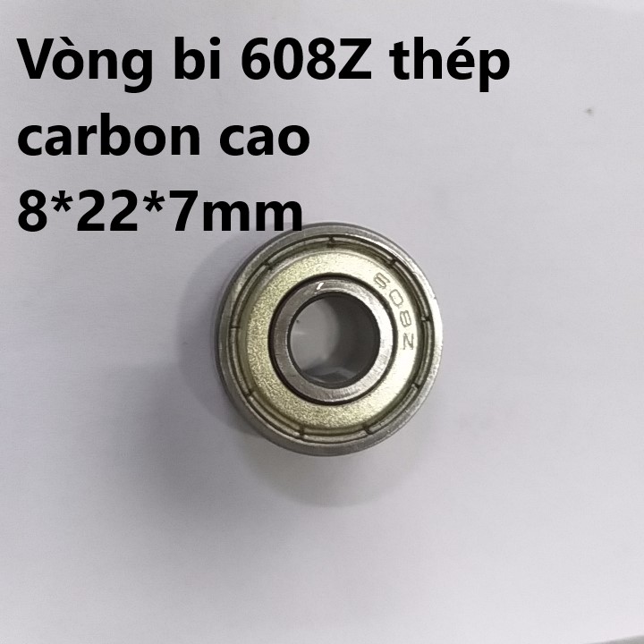 (Xả lỗ) 10 vòng bi hiệu suất cao 8X22X7 mm 608ZZ, 608 RS