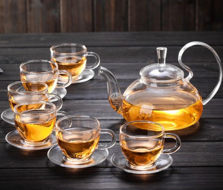 Bộ ấm chén pha trà thủy tinh Zeno SET16