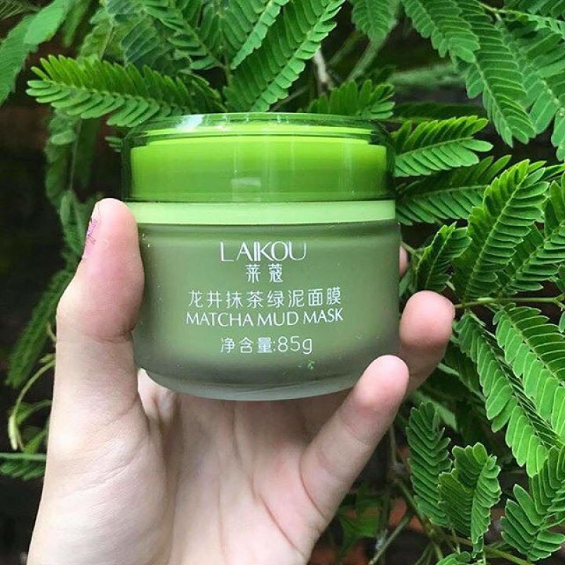 Mặt nạ trà xanh Matcha mud mask Laikou – Hộp